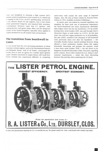 Lister Engines Types H to R Voorkant