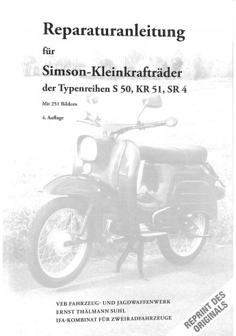 Simson Schwalbe Die Reparaturanleitung - Ersatzteile, Technik, Wartung Voorkant 