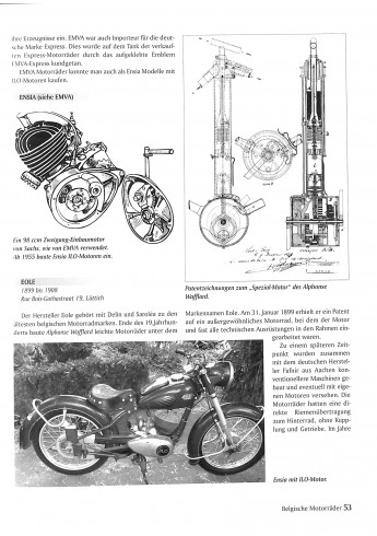 Belgische Motorrader Voorkant