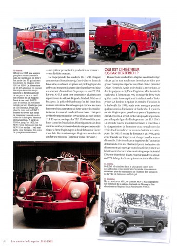 Magirus Histoire des véhicles de pompiers  Voorkant
