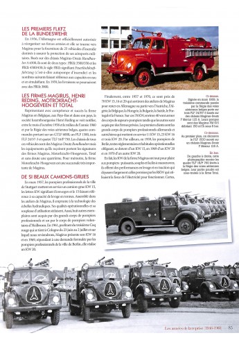 Magirus Histoire des véhicles de pompiers  Voorkant