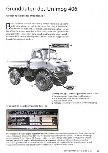 Unimog 406 - Typengeschichte und Technik Voorkant