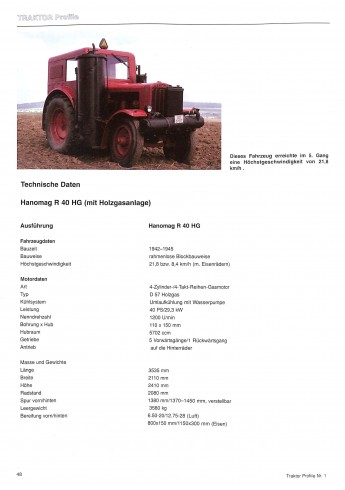 Hanomag, Profile 1 1924-1949 Voorkant