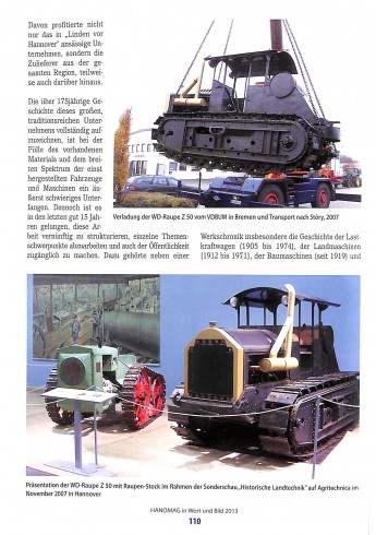 Hanomag in Wort und Bild 2013 Voorkant