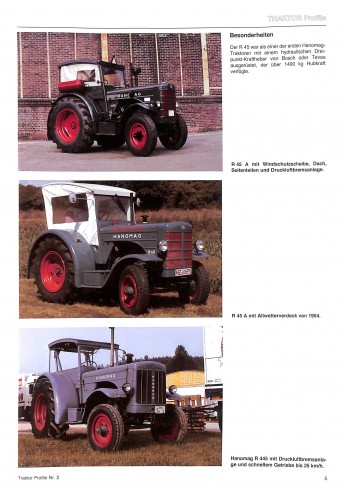 Traktor Profile nr 2 Hanomag 1950-1971