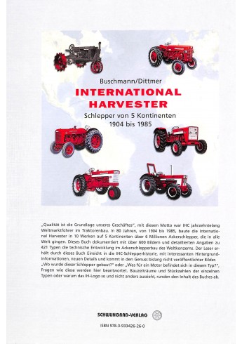 International Harvester,Schlepper von 5 Kontinenten 1904bis1985 Voorkant