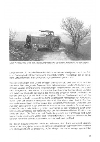 Lanz, Alle Traktoren ,Typen und daten Voorkant