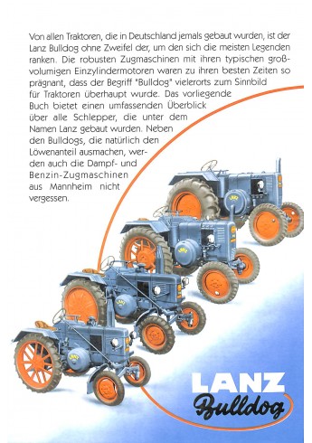 Lanz, Alle Traktoren ,Typen und daten Voorkant