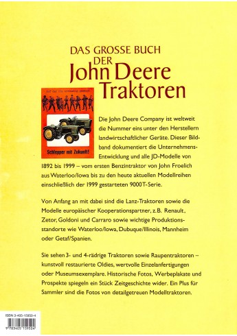 Das Grosse Buch der John Deere Traktoren Voorkant