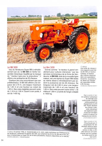 Les tracteurs des établissements de constructions mécaniques de VENDEUVRE  Voorkant
