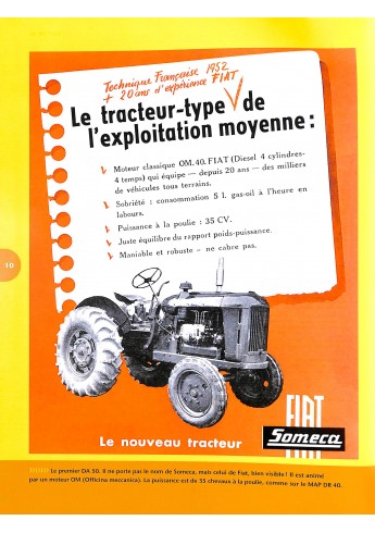 Tracteurs agricoles Someca - une histoire en prospectus Voorkant