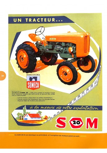 Tracteurs agricoles Someca - une histoire en prospectus Voorkant