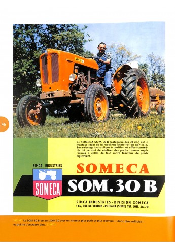 Tracteurs agricoles Someca - une histoire en prospectus Voorkant