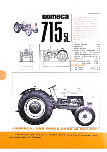 Tracteurs agricoles Someca - une histoire en prospectus Voorkant