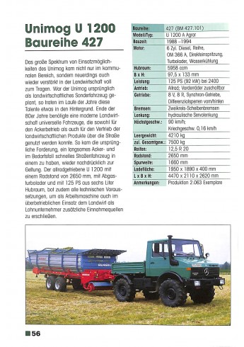 Typenkompass Unimog seit 1974 Voorkant