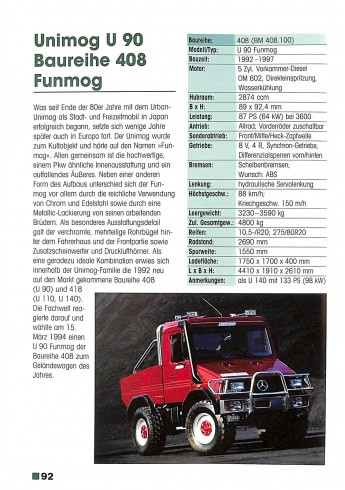 Typenkompass Unimog seit 1974 Voorkant