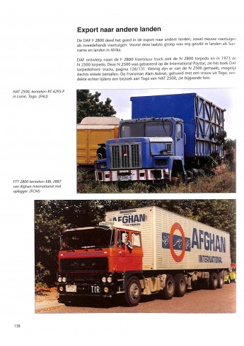 DAF F 2800 trucks en trekkers