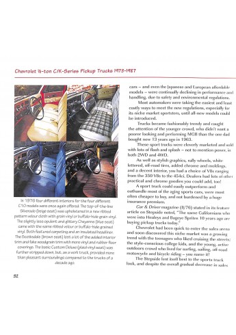 Chevrolet Pickup Trucks 1973-1987
