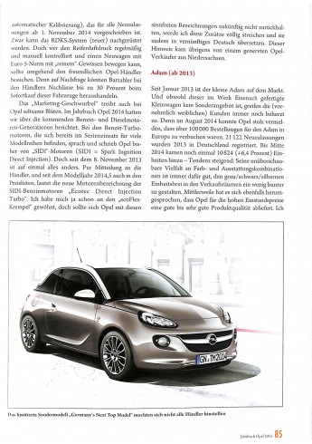 Opel Jahrbuch 2015
