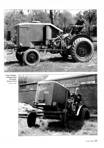 Holzgas schlepper Voorkant