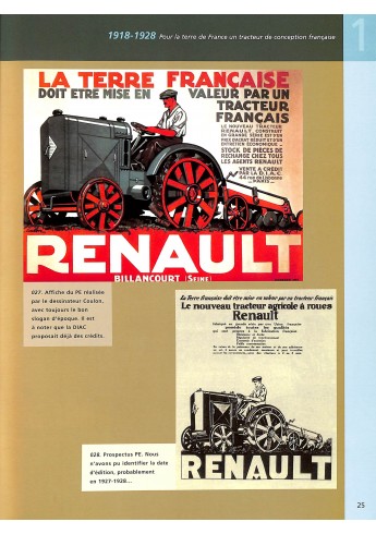Renault Tracteurs - Tome1-1918-1968 Voorkant