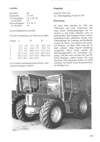 Alle Traktoren von Schluter Typen und Daten Voorkant