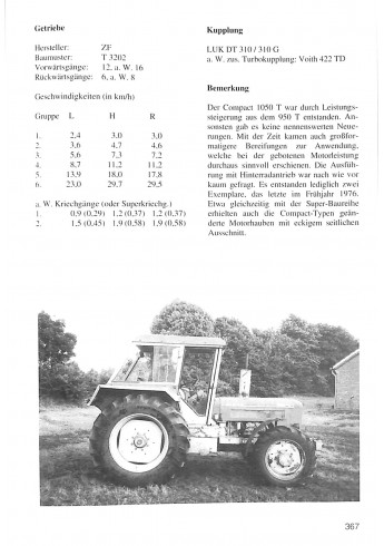 Alle Traktoren von Schluter Typen und Daten Voorkant
