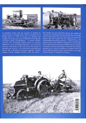 Tracteurs oubliés de nos campagnes 1919-1924 Voorkant