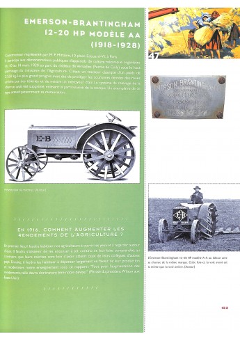 Tracteurs oubliés de nos campagnes 1919-1924