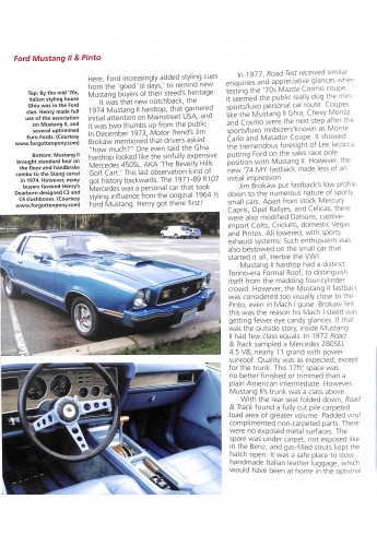 Ford Mustang II & Pinto 1970 tp 1980