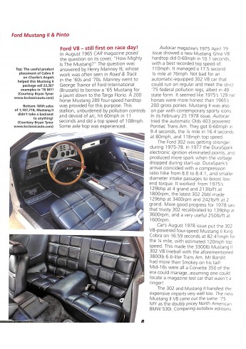Ford Mustang II & Pinto 1970 tp 1980