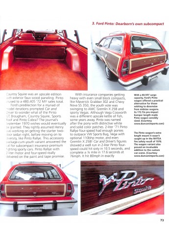 Ford Mustang II & Pinto 1970 tp 1980