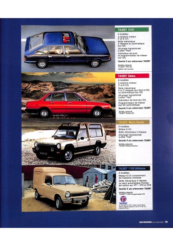 TALBOT 1978-1987