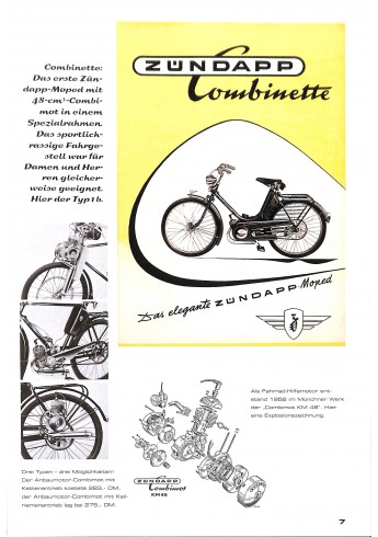 Zündapp - Modellgeschichte 1952 - 1984