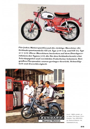 Zündapp - Modellgeschichte 1952 - 1984