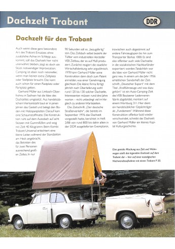 So fuhren wir in der DDR -Trabi, Barkas und Co