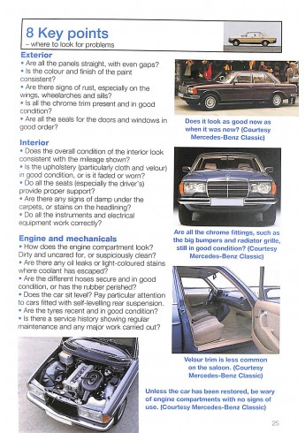 Mercedes Benz W 123All models from 1976 to 1986