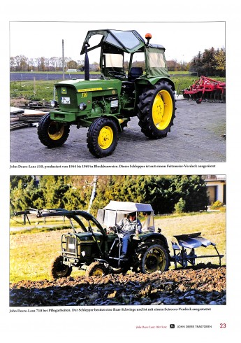 John Deere Traktoren im Einsatz