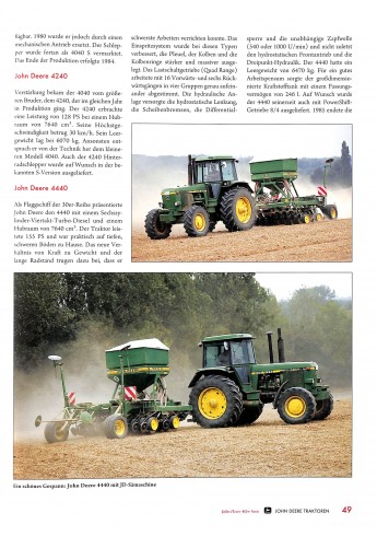 John Deere Traktoren im Einsatz