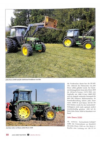 John Deere Traktoren im Einsatz