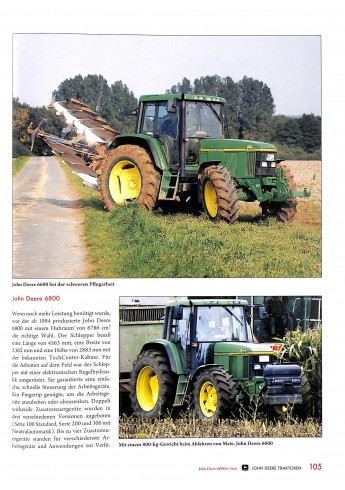 John Deere Traktoren im Einsatz
