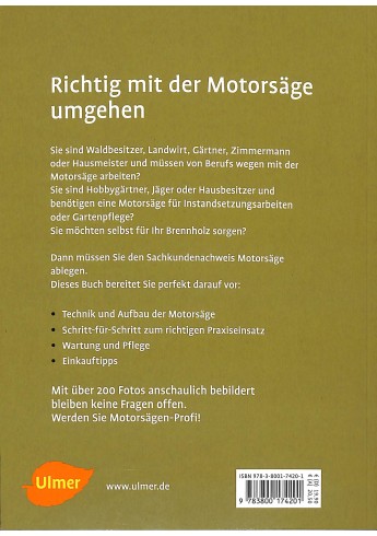 Sachkundenachweis Motorsage Voorkant