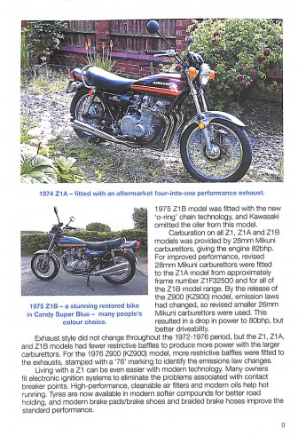 Kawasaki Z1 & Z900 Covers Z1, Z1A, Z1B, Z900 & KZ900, 1972-1976