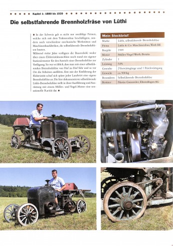 Schweizer Traktoren und Landmaschinen Band 1
