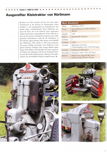 Schweizer Traktoren und Landmaschinen Band 1