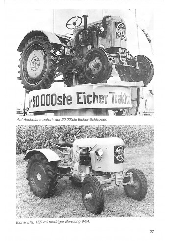  Alle Traktoren von Eicher, Band 1 Voorkant