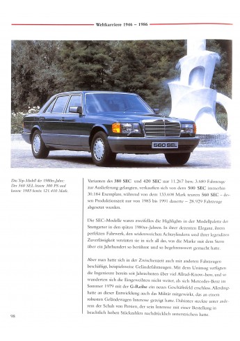 Mercedes Benz Typen und Geschichte