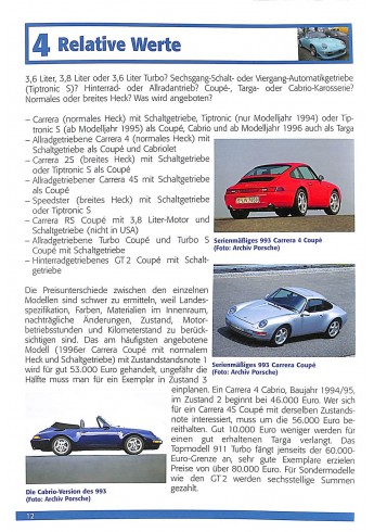 Porsche 911 (993) - Alle Modelle 1994-1998