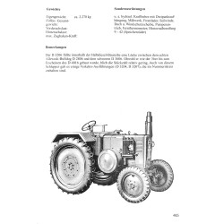 Lanz, Alle Traktoren ,Typen und daten