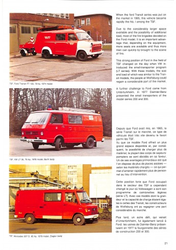 German fire engines since 1945 Les voitures des pompiers allemands depuis 1945